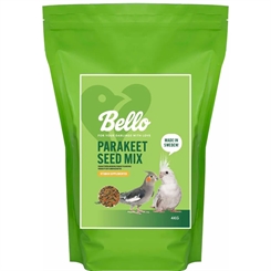 Parakit blanding - Bello Parakeet Seed Mix 4kg med vitaminer